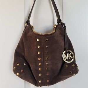 Michael Kors brown suede purse